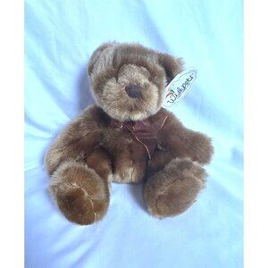Wishpets Caitlin 2001 A WISH COME TRUE Brown Plush Teddy Bear 9" Collectable